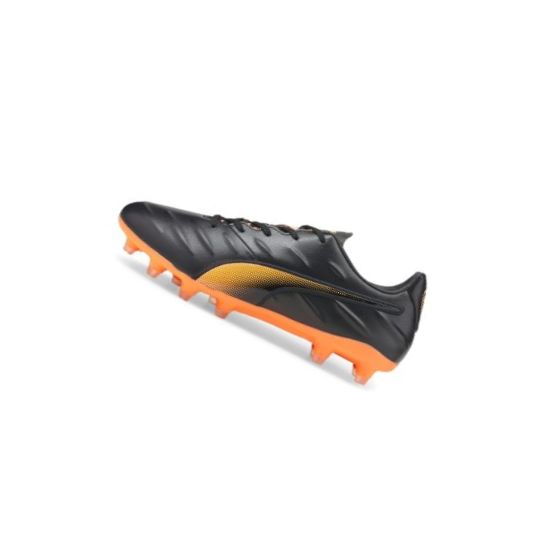 Kopačky Puma King Pro 21 FG Panske Čierne Oranžové | 106549-010