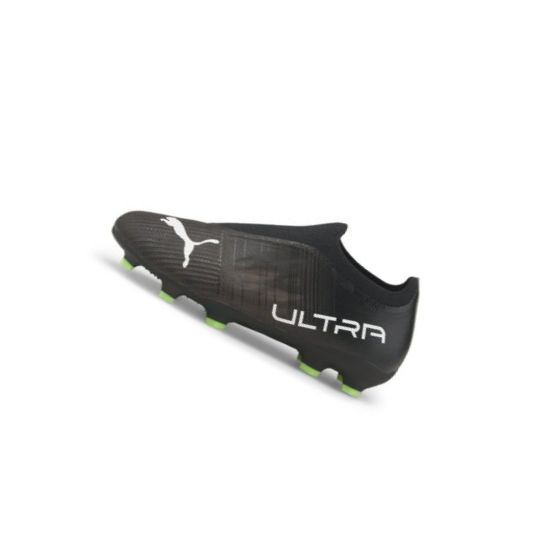 Kopačky Puma ULTRA 3.4 FG/AG Youth Chlapcenske Čierne Biele Svetlo Zelene | 106738-010