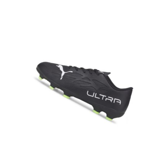 Kopačky Puma ULTRA 4.4 FG/AG Youth Chlapcenske Čierne Biele Svetlo Zelene | 106742-010