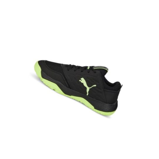 Hadzanarske Tenisky Puma Accelerate Turbo II Youth Chlapcenske Čierne Svetlo Zelene | 106878-010