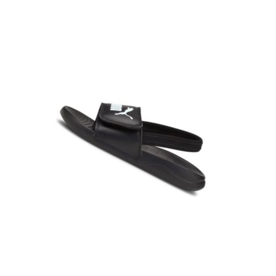 Sandále Puma Popcat 20 Backstrap Sandals Chlapcenske Čierne Biele | 380555-010