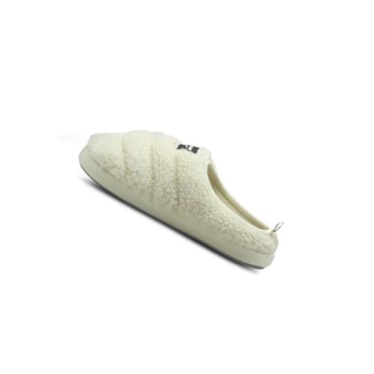 Sandále Puma Scuff Sherpa Youth Slippers Dievcenske Biele Čierne | 385354-021