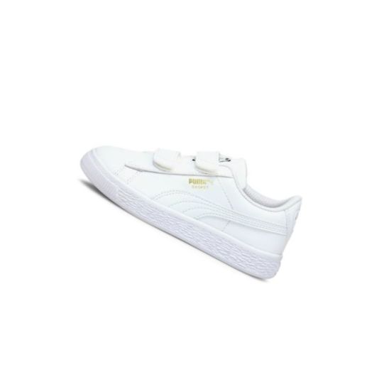 Tenisky Puma Basket Classic XXI Chlapcenske Biele Zlate | 380571-010