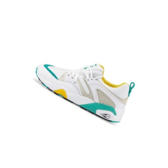 Tenisky Puma Blaze of Glory Retro Panske Biele Siva Nachový Zelene | 383528-011