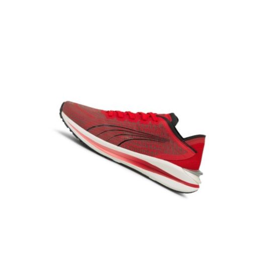 Tenisky Puma Electrify Nitro Youth Chlapcenske Biele Červené Čierne | 195558-011