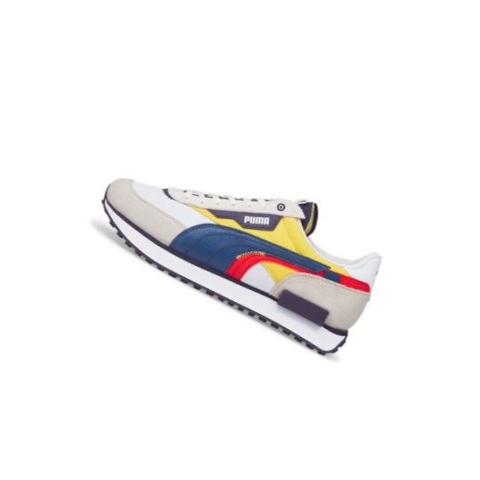 Tenisky Puma Future Rider Displaced Panske Biele Modre | 383148-010