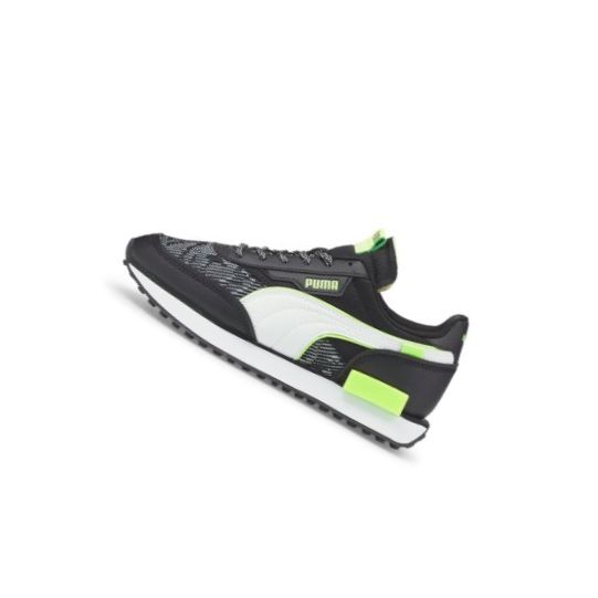 Tenisky Puma Future Rider Visual Effects Youth Chlapcenske Čierne Zelene | 384914-010