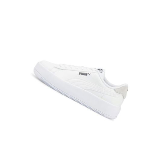 Tenisky Puma Lily Platforme Laced Damske Biele Biele Čierne | 384617-021