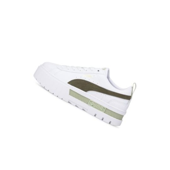 Tenisky Puma Mayze Damske Biele Tmavo Zelene | 381983-023
