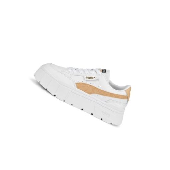 Tenisky Puma Mayze Stack Damske Biele Svetlo Hnede | 384363-021