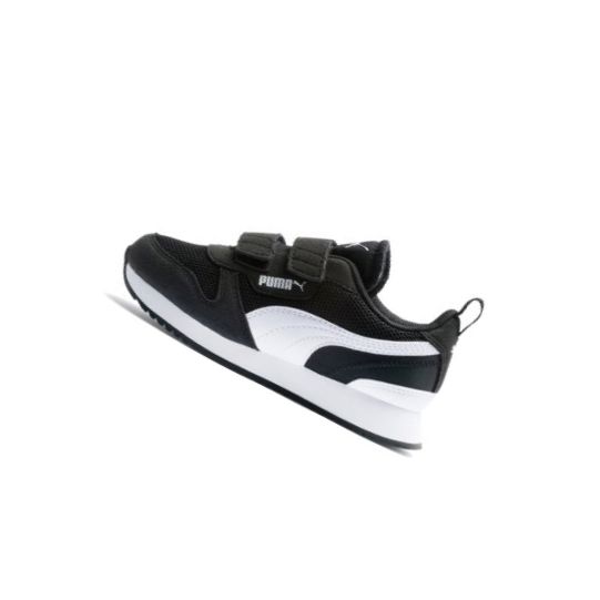 Tenisky Puma R78 Chlapcenske Čierne Biele | 373617-010