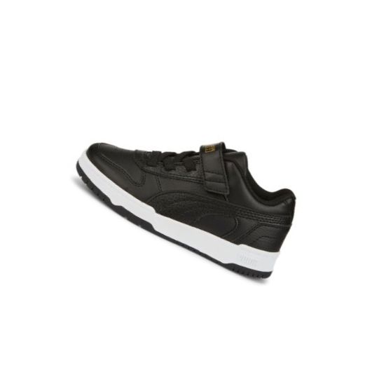 Tenisky Puma RBD Game Low Chlapcenske Čierne Čierne Zlate Biele | 387351-010