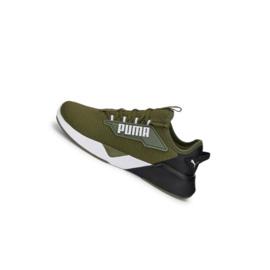Tenisky Puma Retaliate 2 Youth Chlapcenske Tmavo Zelene Čierne | 377085-011