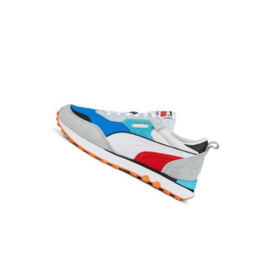 Tenisky Puma Rider FV Panske Biele Kráľovská Modrá | 387672-019