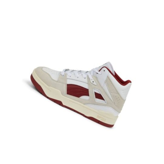 Tenisky Puma Slipstream Hi Heritage Damske Biele Červené | 387998-021