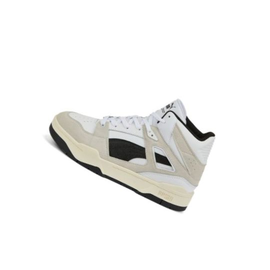 Tenisky Puma Slipstream Hi Heritage Panske Biele Čierne | 387998-010
