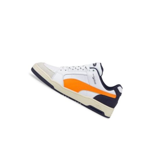 Tenisky Puma Slipstream Lo Retro Panske Biele Oranžové | 384692-013