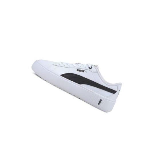 Tenisky Puma Smash Platforme v2 L Damske Biele Čierne | 373035-020