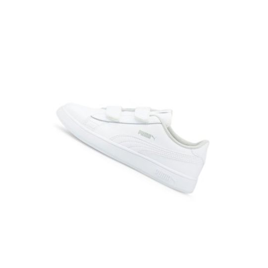 Tenisky Puma Smash v2 Chlapcenske Biele Biele | 365173-013
