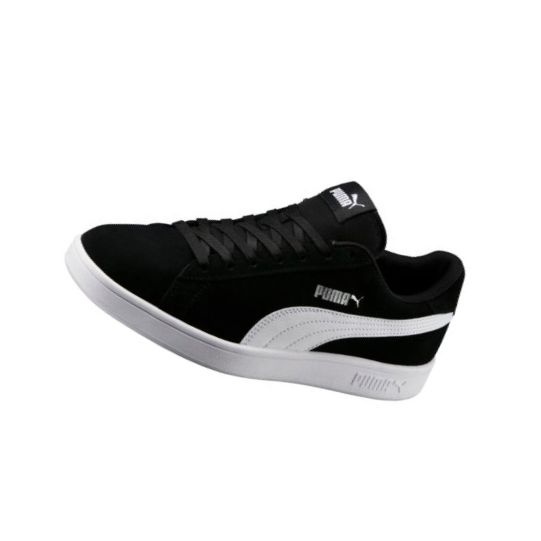 Tenisky Puma Smash v2 Damske Čierne Biele Strieborne | 364989-021