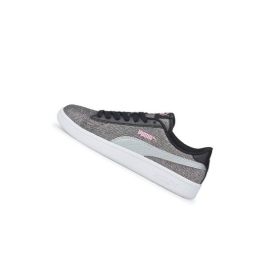 Tenisky Puma Smash v2 Glitz Glam Youth Dievcenske Čierne Strieborne Ruzove | 367377-020