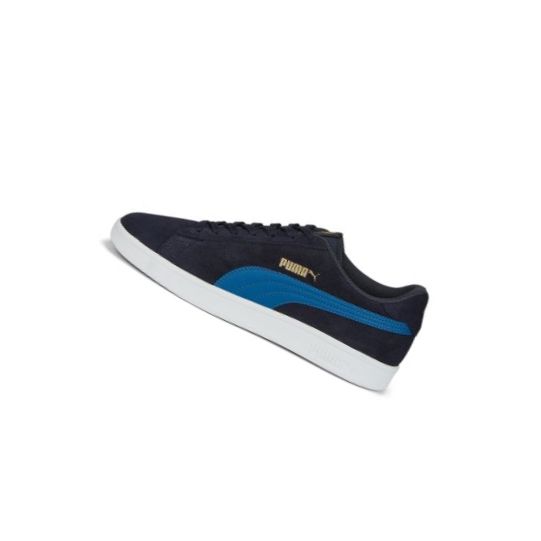 Tenisky Puma Smash v2 Panske Modre Zlate | 364989-012