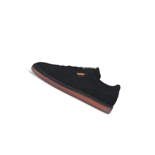 Tenisky Puma Suede Double Layer Panske Čierne Oranžové | 383894-010