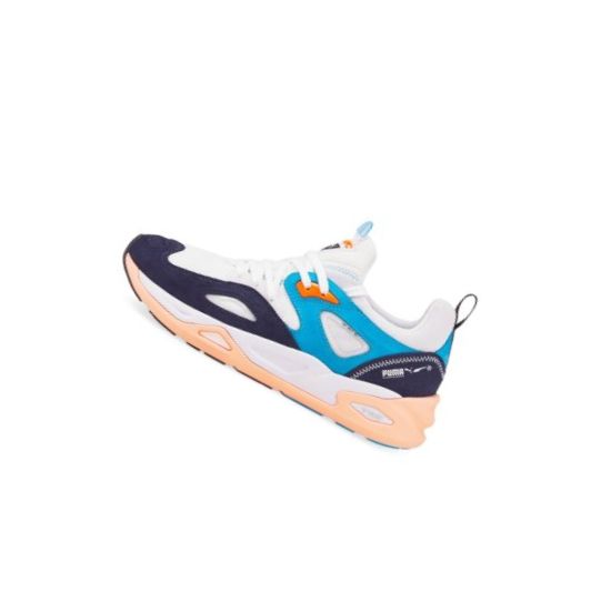 Tenisky Puma TRC Blaze The Triangle Panske Biele Námornícka Modrá Oranžové | 383104-014