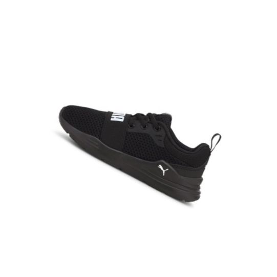 Tenisky Puma Wired Run Chlapcenske Čierne Biele | 374216-010