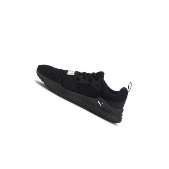 Tenisky Puma Wired Run Youth Chlapcenske Čierne Biele | 374214-010