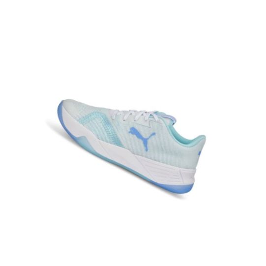 Topanky Puma Accelerate Turbo Nitro II W+ Indoor Sports Shoes Panske Biele Nachový Svetlo Tyrkysové | 107039-010