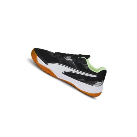 Topanky Puma Solarflash II Indoor Sports Shoes Panske Čierne Biele Svetlo Zelene | 106882-010
