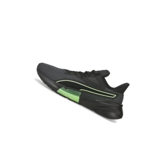 Topánky Na Cvičenie Puma PWRFRAME Tréningová Shoes Panske Čierne Svetlo Zelene | 376049-011